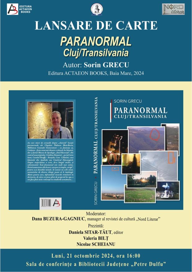 Afis Lansare carte Sorin Grecu – Paranormal_web