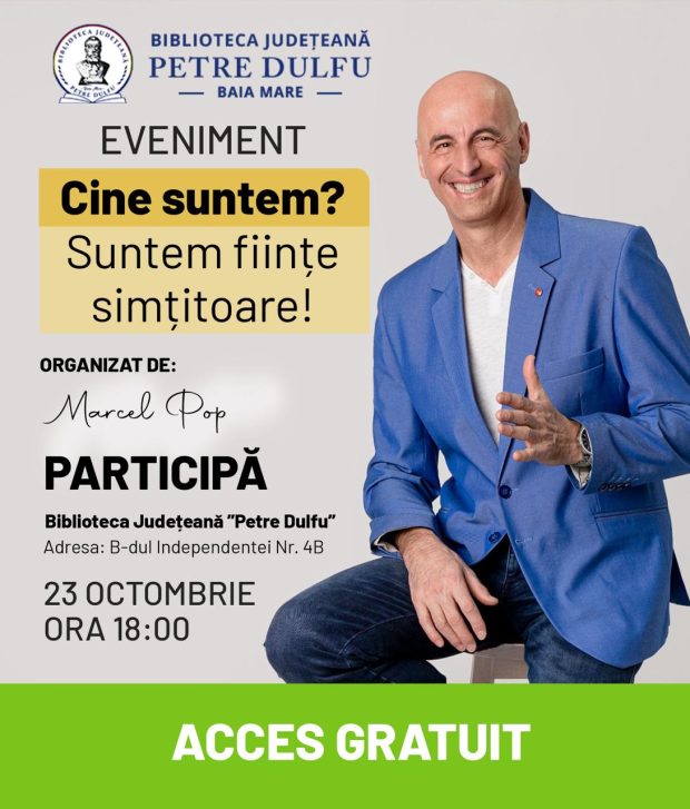 afis conferinta Marcel Pop