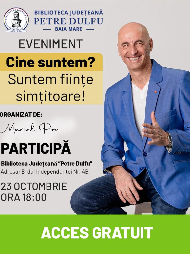 afis conferinta Marcel Pop