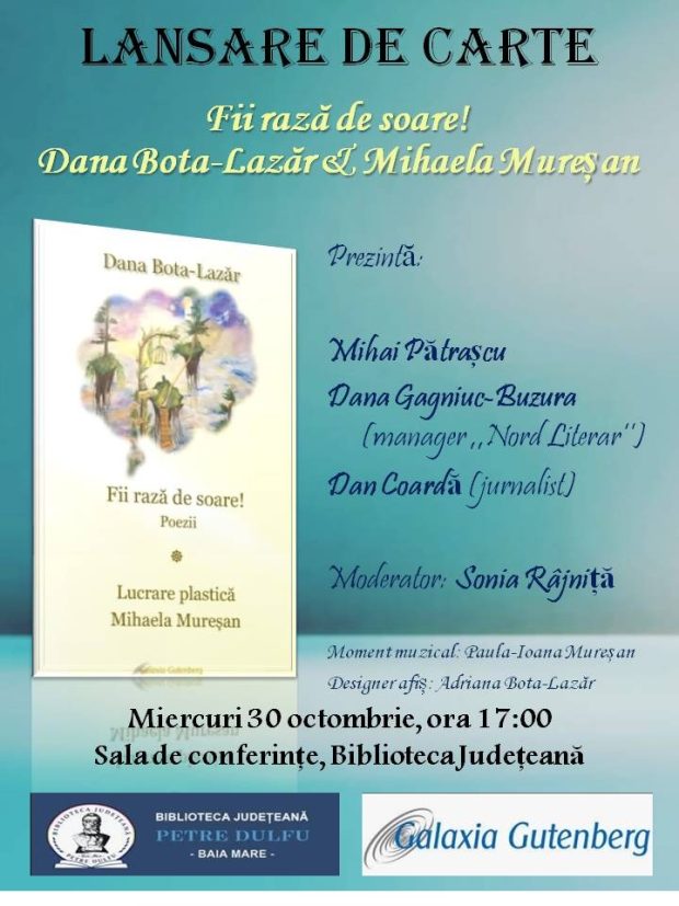 lansare volum poezii Dana Bota Lazar_Fii raza de soare