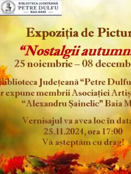 afis Expo AAP Alexandru Sainelic-25 noiembrie