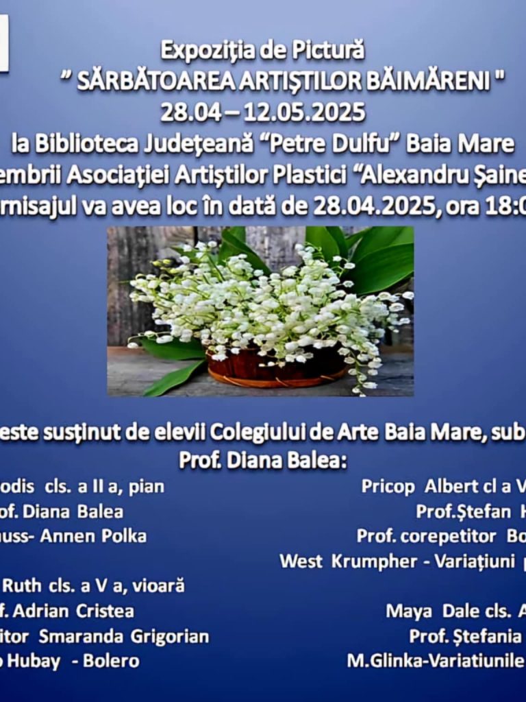 afis Sarbatoarea artistilor baimareni