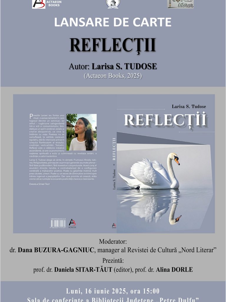 Afis Lansare carte Larisa TUDOSE_web