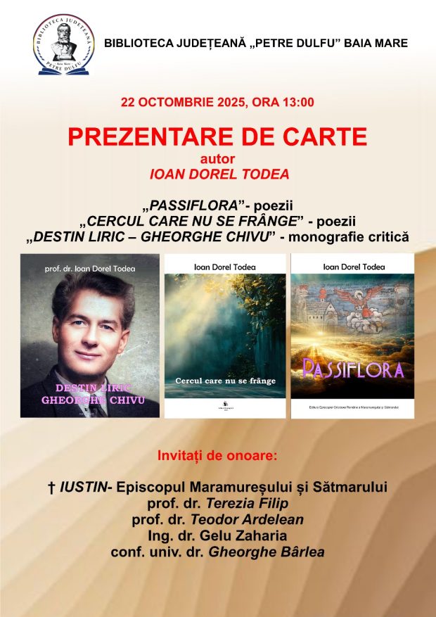22.10.2025_afis lansare volume Dorel Todea