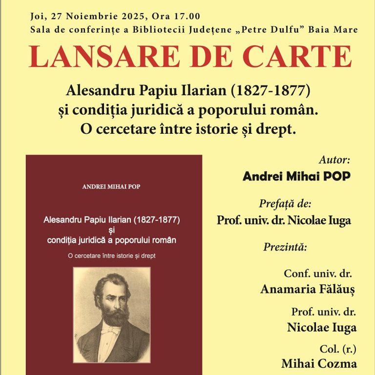 afis lansare Papiu IIarian_web